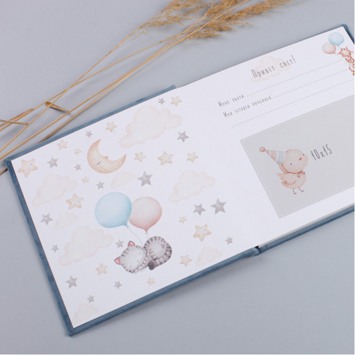 Дитячий альбом у велюровій обкладинці Fotobook-0007