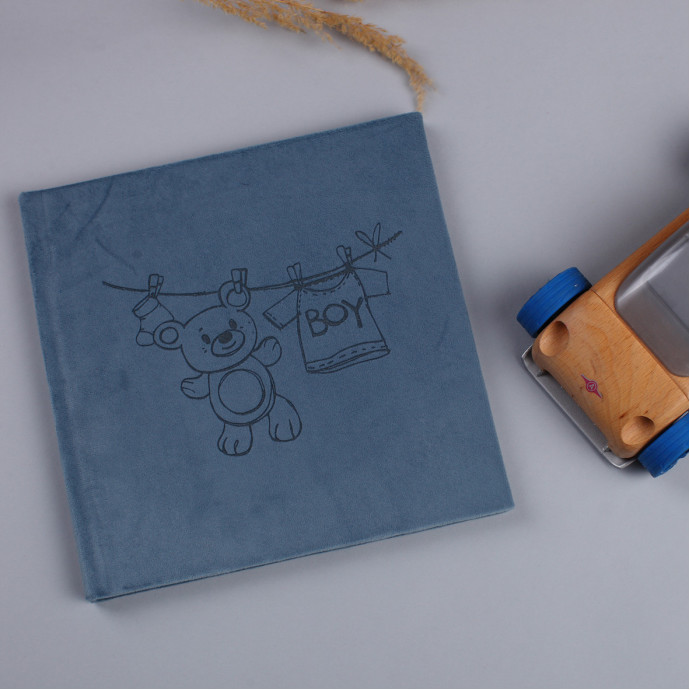 Дитячий альбом у велюровій обкладинці Fotobook-0007