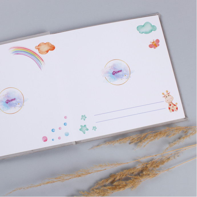 Дитячий альбом у велюровій обкладинці Fotobook-0005