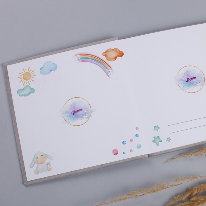 Дитячий альбом у велюровій обкладинці Fotobook-0005