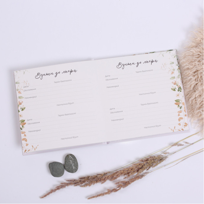 Щоденник вагітності — альбом для майбутньої мами, книга спогадів вагітності, подарунок вагітній жінці