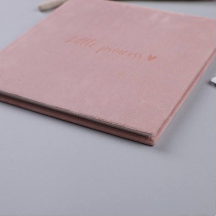 Дитячий альбом у велюровій обкладинці Fotobook-0005 Рожевий