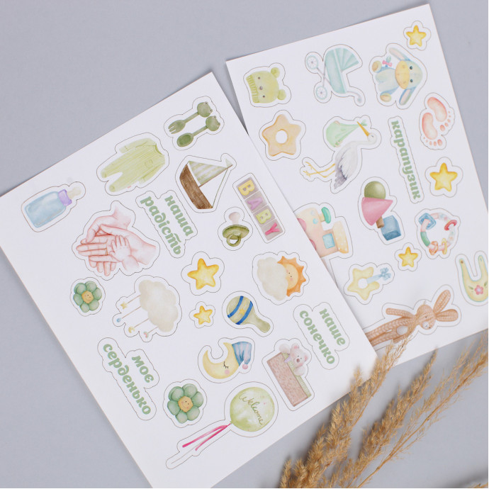 Стікери універсальні дитячі / Наклейки універсальні дитячі