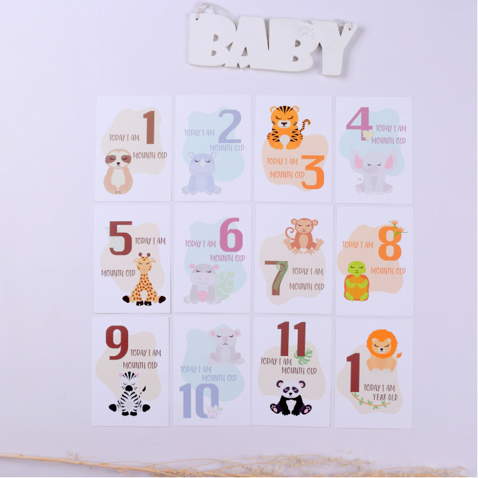 Картки для щомісячних фото малюків