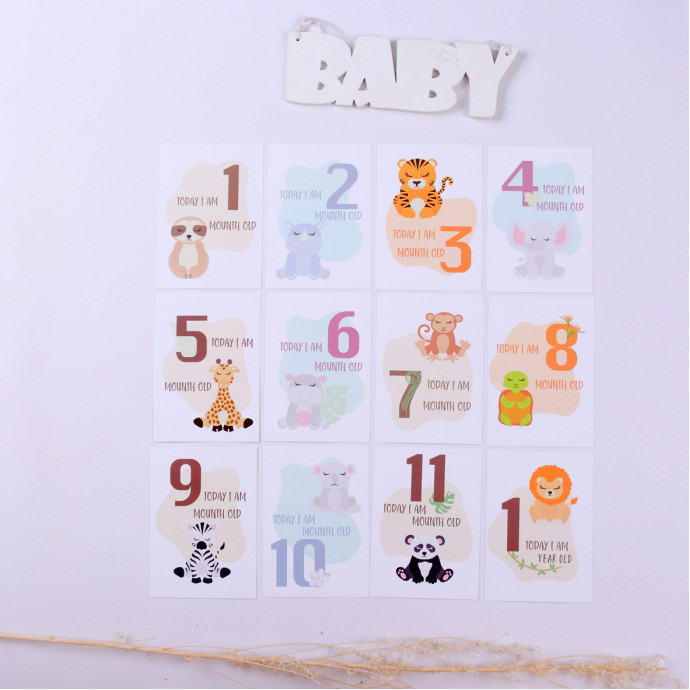 Картки для щомісячних фото малюків