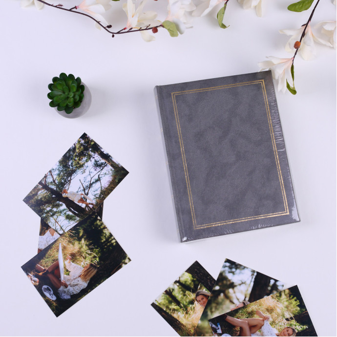 Альбом для фотографій 10*15 см на 200 фото  GEDEON B46200S CLASSIC GREY