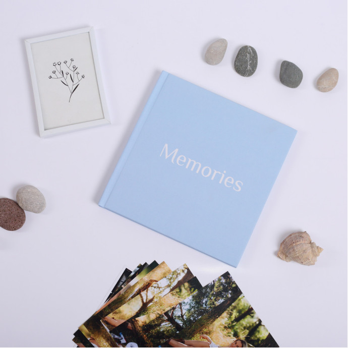 Фотоальбом для фотографій “Memories” блакитний Альбом для зберігання фото