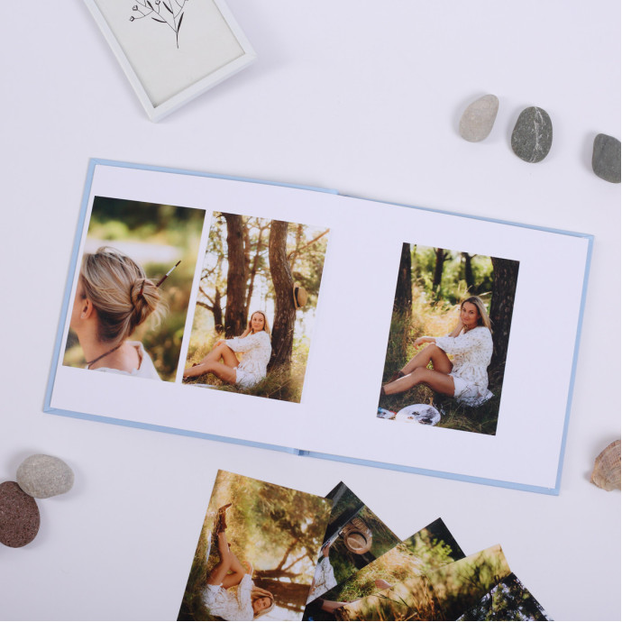 Фотоальбом для фотографій “Memories” блакитний Альбом для зберігання фото