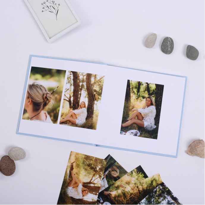 Фотоальбом для фотографій “Memories” блакитний Альбом для зберігання фото