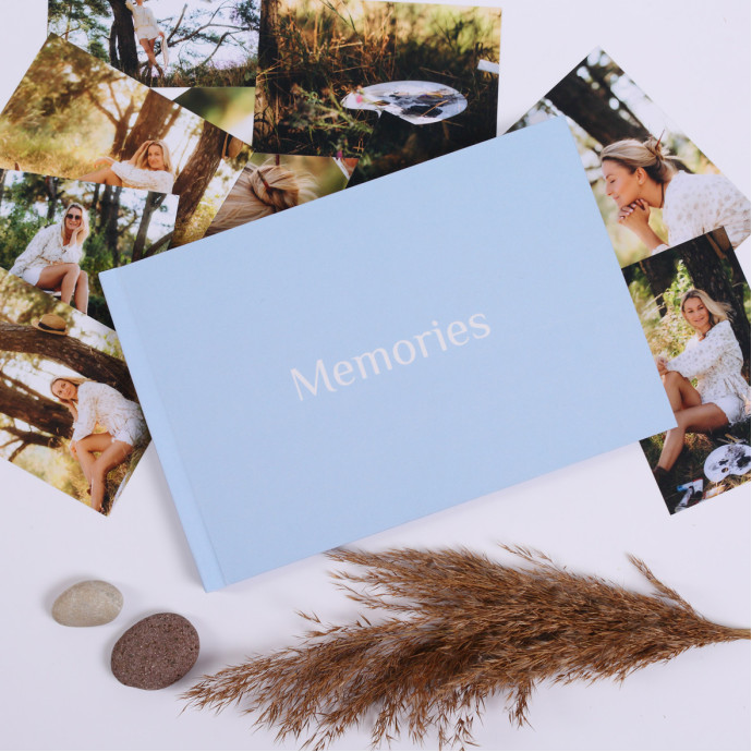 Фотоальбом для світлин "Memories" блакитний Альбом для зберігання фото 30х20