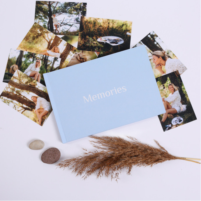 Фотоальбом для світлин "Memories" блакитний Альбом для зберігання фото 30х20