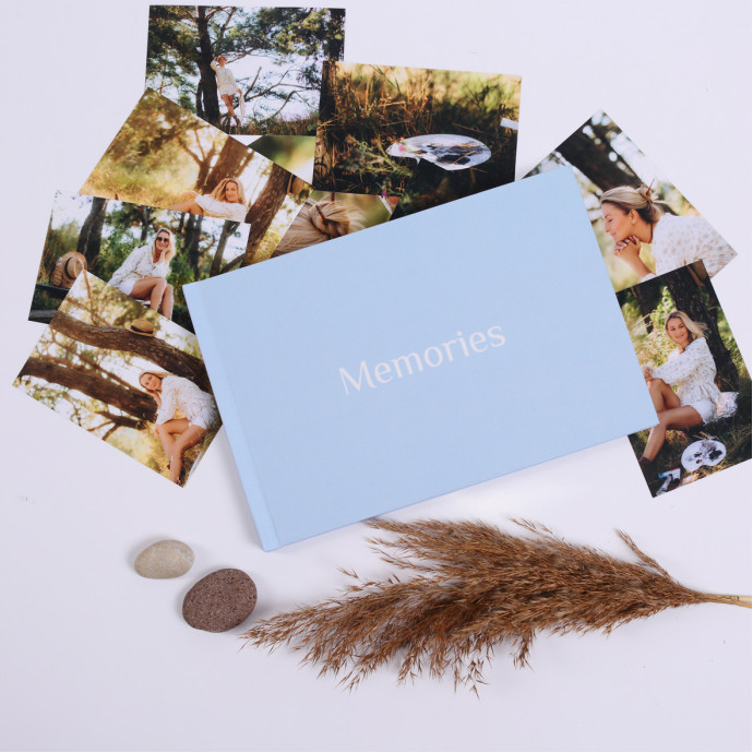 Фотоальбом для світлин "Memories" блакитний Альбом для зберігання фото 30х20