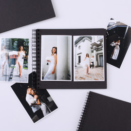 Альбом на пружині 20х23 см 40 сторінок Чорний