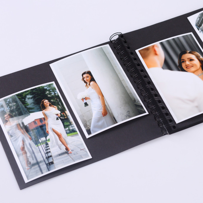 Альбом на пружині 20х23 см 40 сторінок Чорний