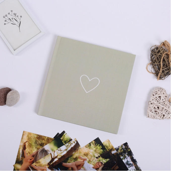 Фотоальбом для фотографій "Сердечко"  Альбом для зберігання фото