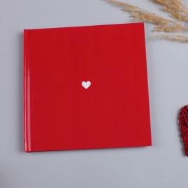 Альбом для фото з білими сторінками червоний