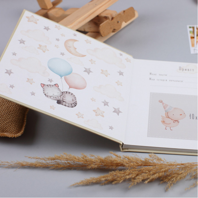 Метрика для новонароджених універсальний дизайн Fotobook-0002